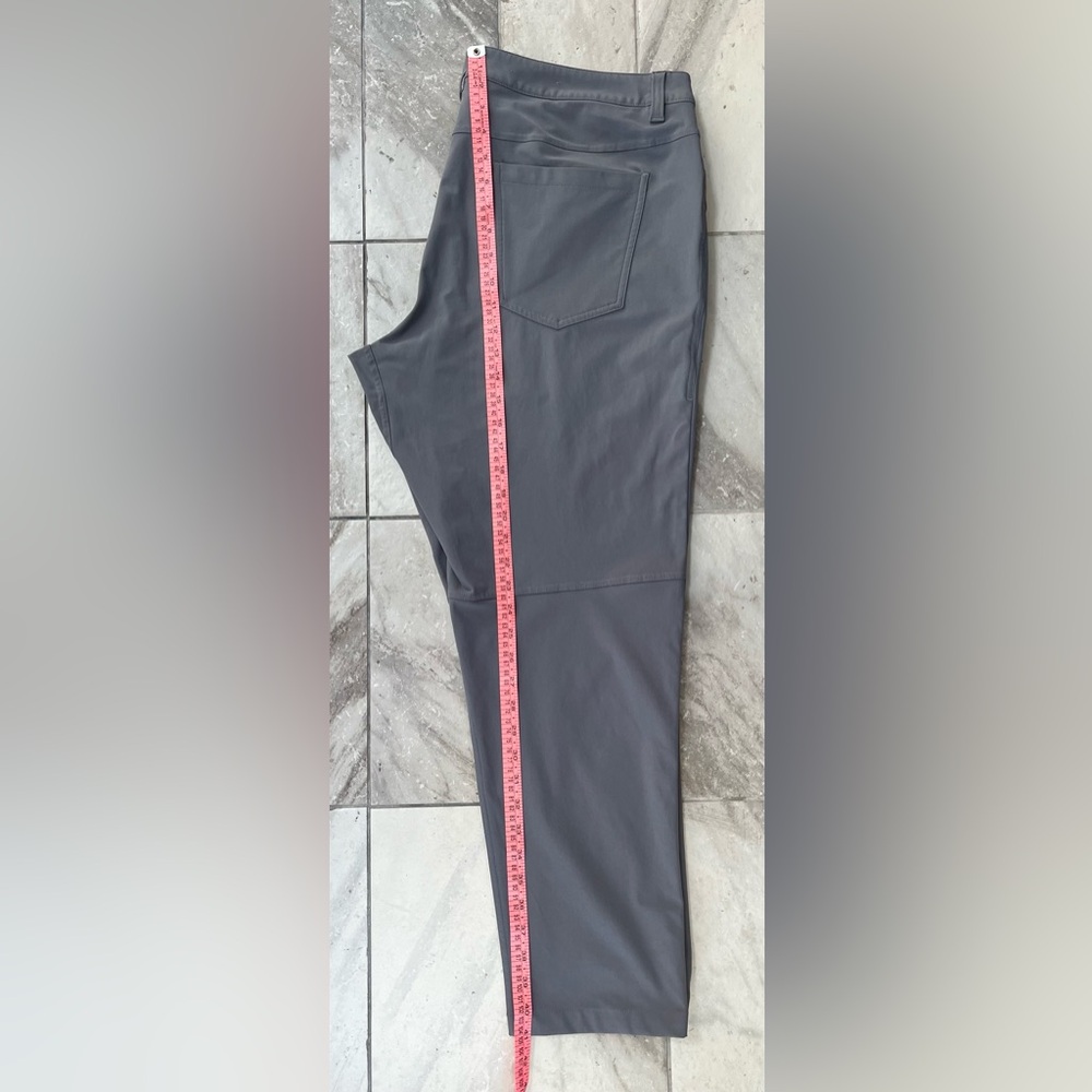 Lululemon ABC Pants 38x29 Gray 5 Pocket Stretch Casual - Picture 4 of 6